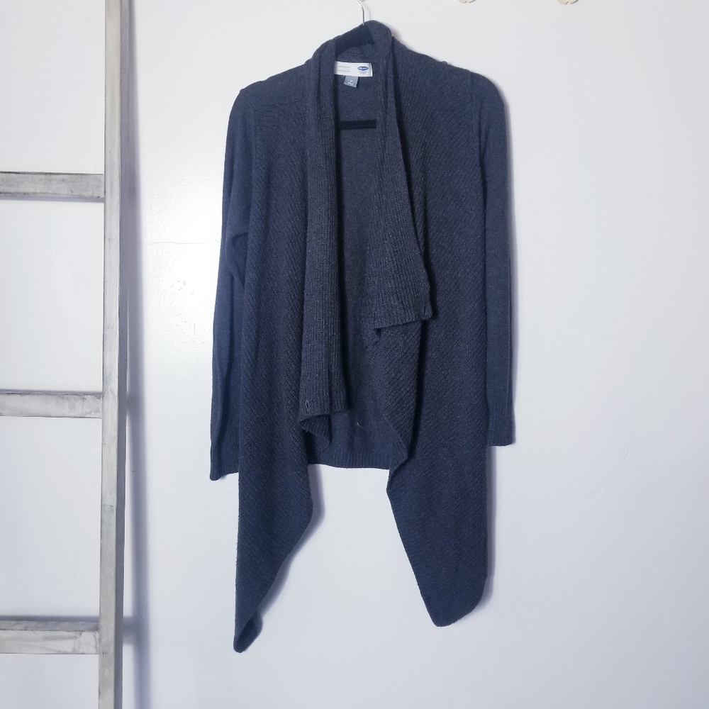 OLD NAVY MATERNITY CARDIGAN DARK GRAY SIZE MEDIUM